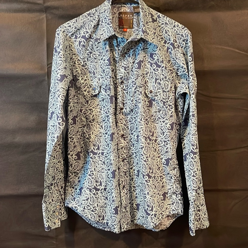 Roper pearl snap men’s small western shirt